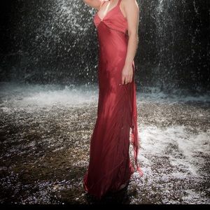 Red formal dress